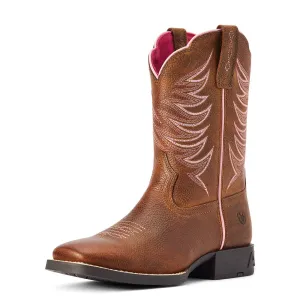 10042413 Ariat Youth Firecatcher Western Cowboy Boots - Rowdy Brown