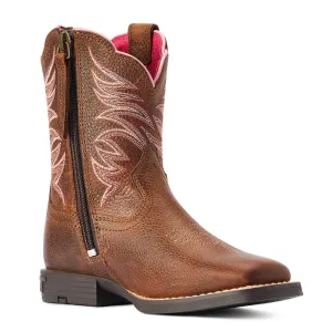 10042415 Ariat Childs Firecatcher Western Cowboy Boots - Rowdy Brown