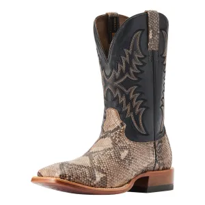 10047081 Ariat Men's Dry Gulch Wide Square Toe Cowboy Boot - Tan Python