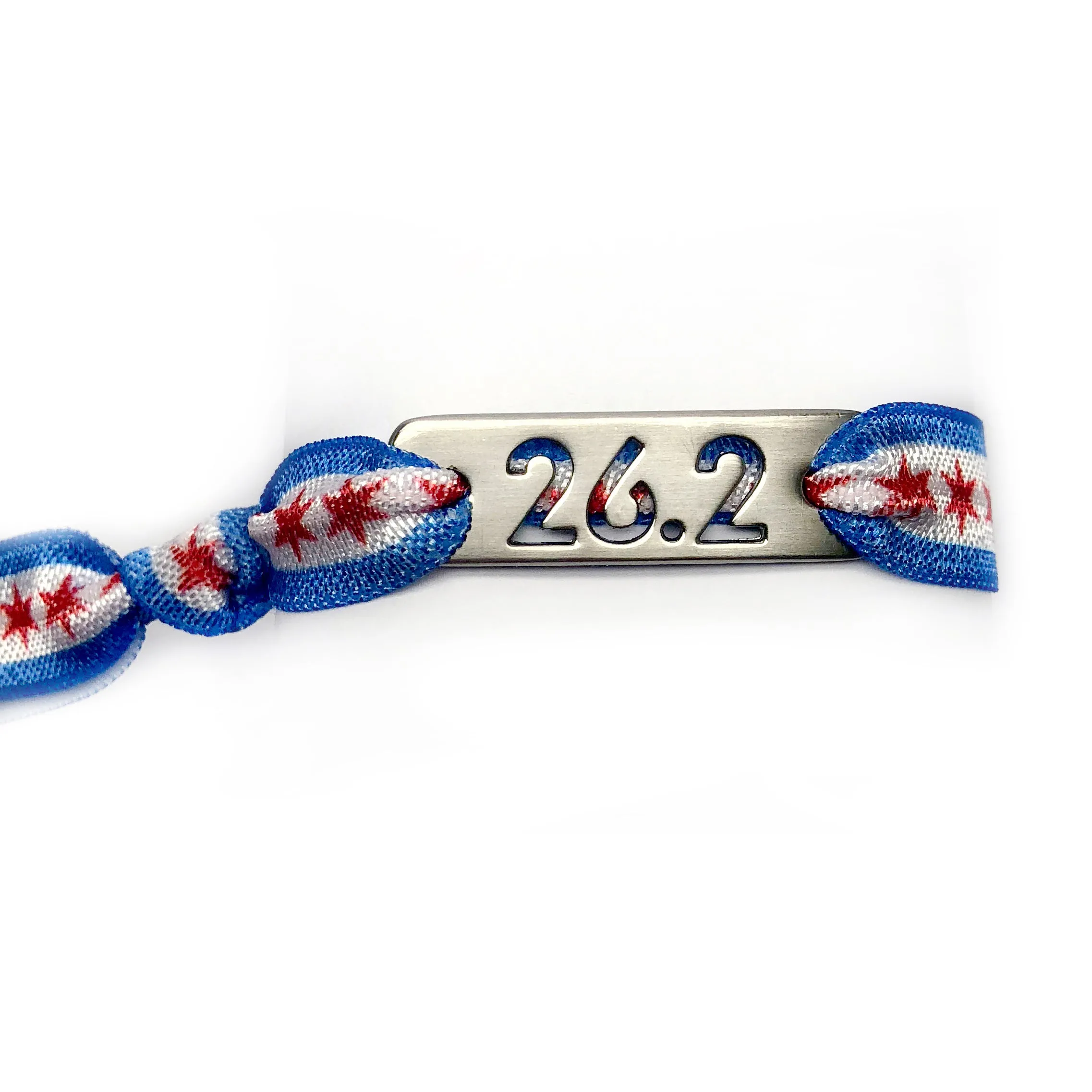 13.1 CHICAGO Flag Tie Stretchy Running Bracelet