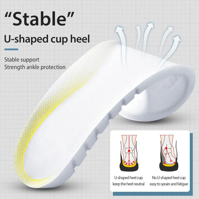 2023 New Man Women Sport Insoles Memory Foam Insoles For Shoes Sole Deodorant Breathable Cushion Running Pad For Feet