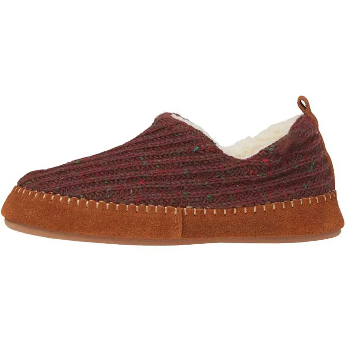 Acorn Women’s Moc Slippers - Sustainable Camden Garnet Wool, X-Large | A19019GARWXL