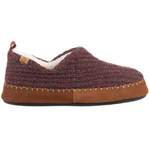 Acorn Women’s Moc Slippers - Sustainable Camden Garnet Wool, X-Large | A19019GARWXL