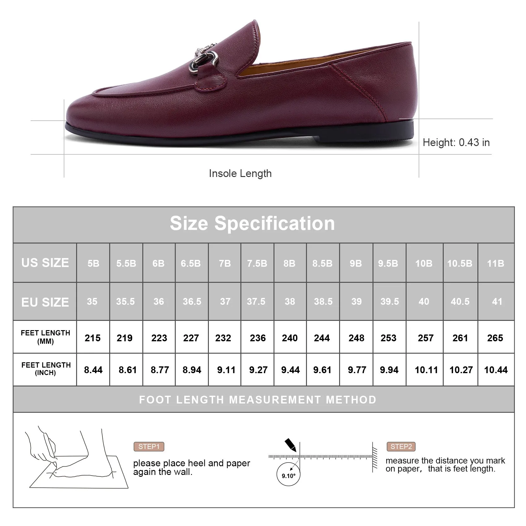 AiciBerllucci COCO Women's Calfskin Leather Loafer,Casual Loafers Shoes, Slip on Loafers Shoes for Women,Soft Comfort Flat Loafer Shoes for Ladies Burgundy