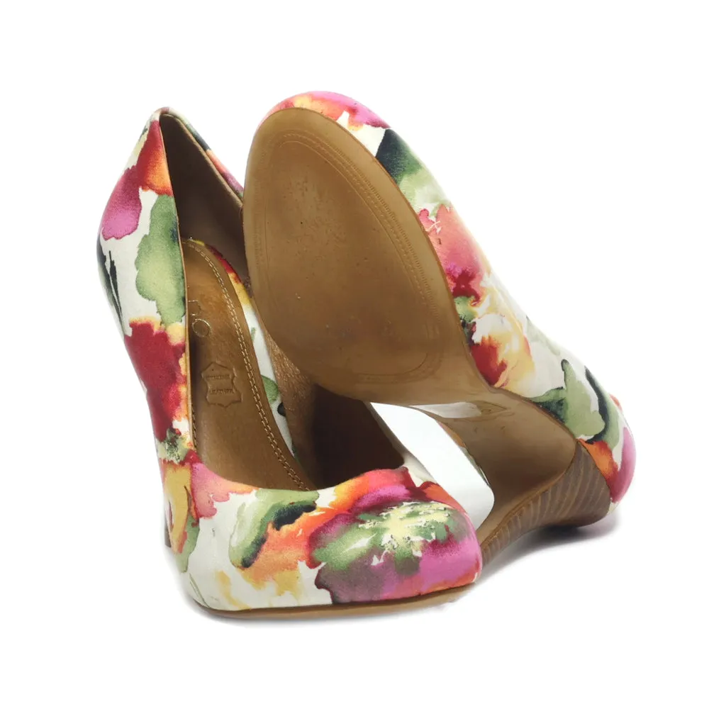 Aldo Kitten Heels Leather Multicolour Colour For Women