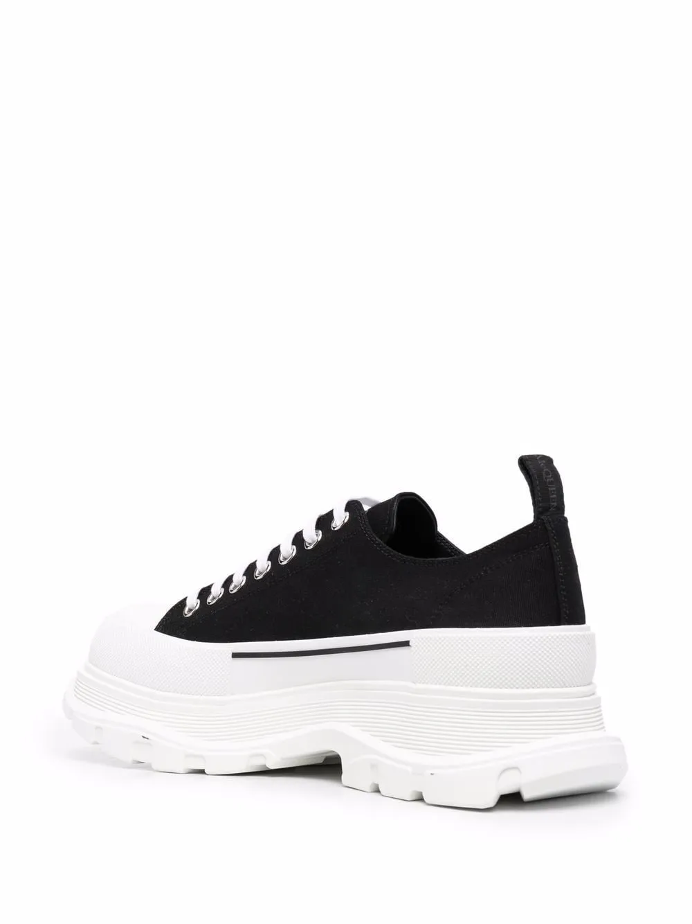 ALEXANDER MCQUEEN Men's Low Lace-Up Tread Slick Sneakers