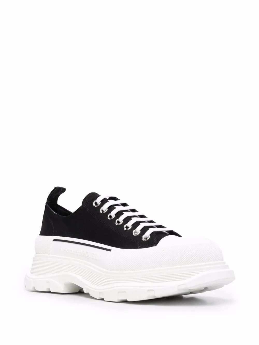 ALEXANDER MCQUEEN Men's Low Lace-Up Tread Slick Sneakers