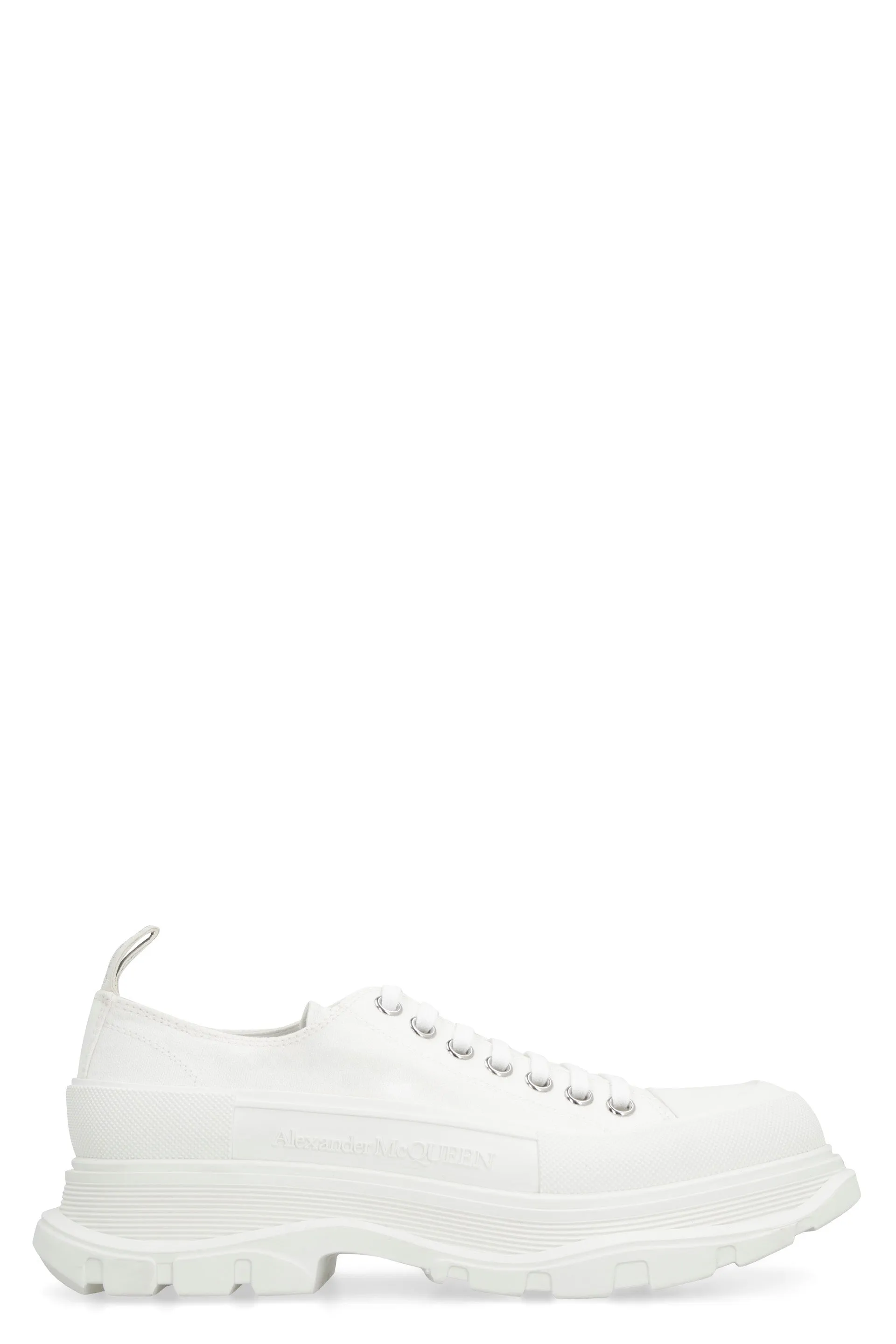 ALEXANDER MCQUEEN Men's Low Lace-Up Tread Slick Sneakers