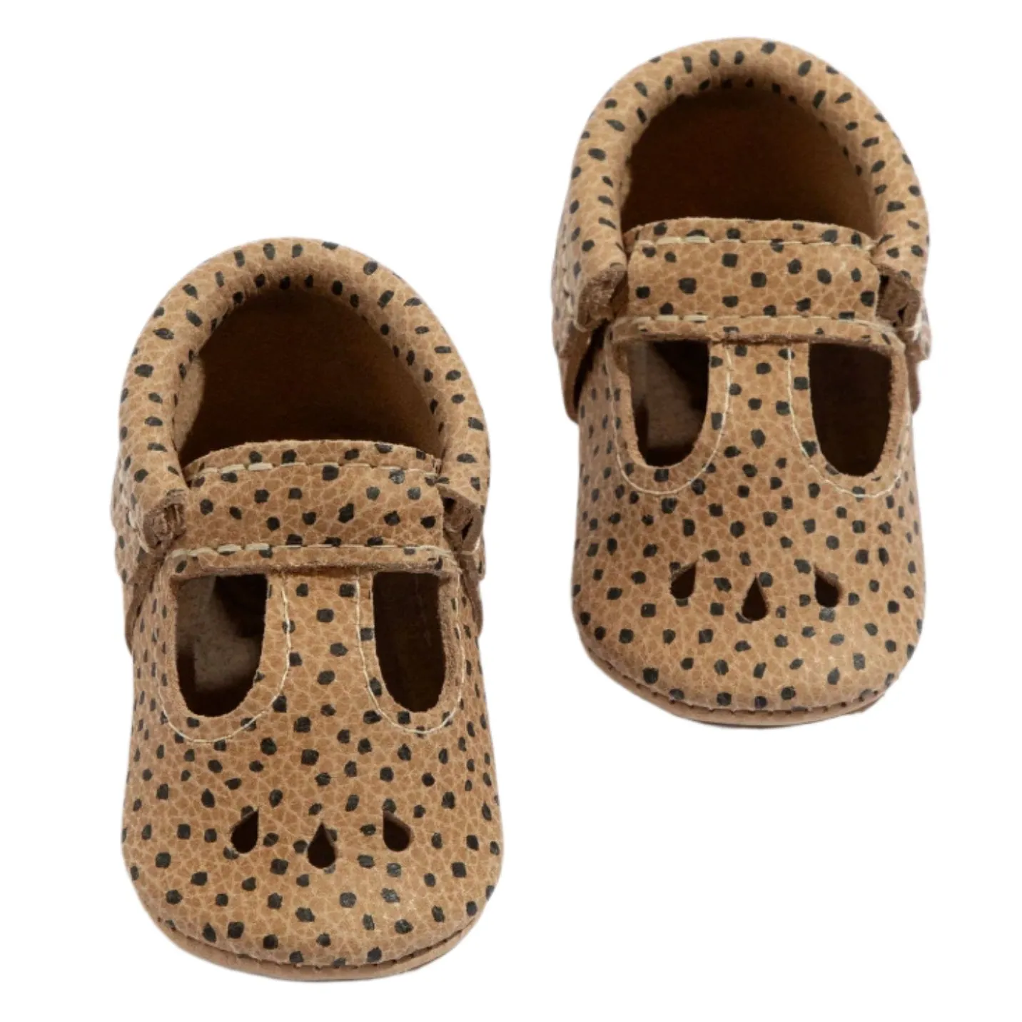 Almond Speckles Mary Jane Baby Shoe