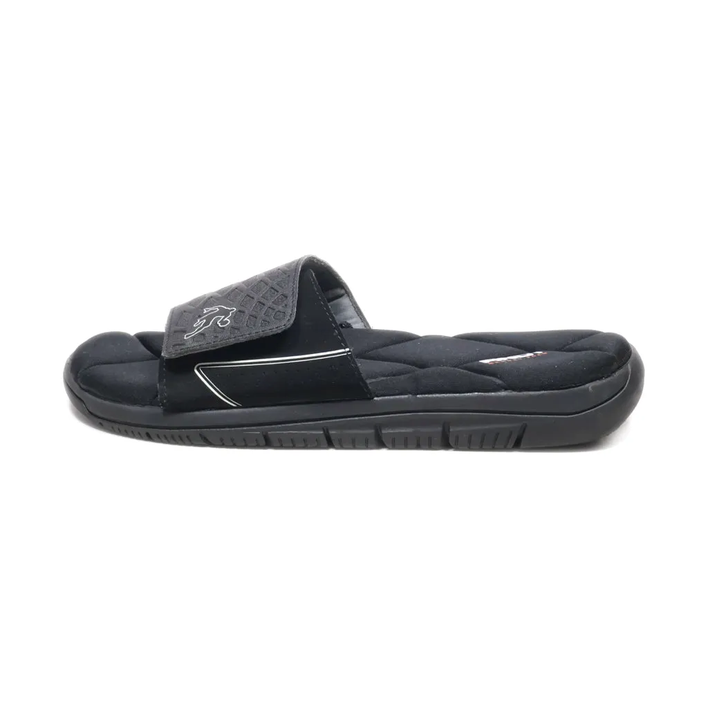 And1 Memory Foam Sliders Fabric Black Colour For Men