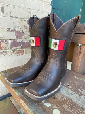 Ariat Children's/Youth Orgullo Mexicano II Square Toe Cowboy Boots 10039908