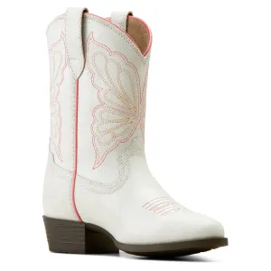 Ariat Girls Heritage Butterfly Ivory Boots