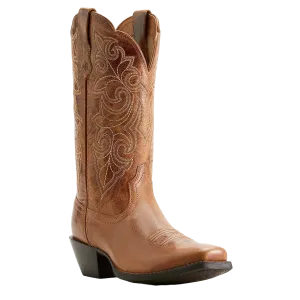 Ariat Ladies Round Up Ready Russet Brown Square Toe Boots 10053733