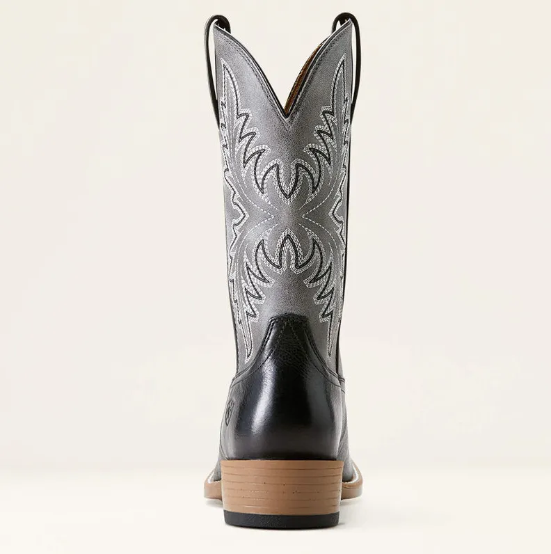 Ariat Men's Black Night & Titanium Renegade Cutter Toe Cowboy Boots 10053695