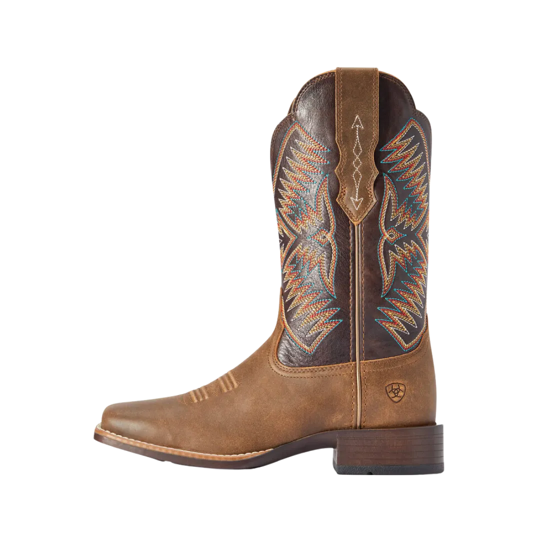 Ariat Women's Rockdale Naturally Distressed Western Brown Boot