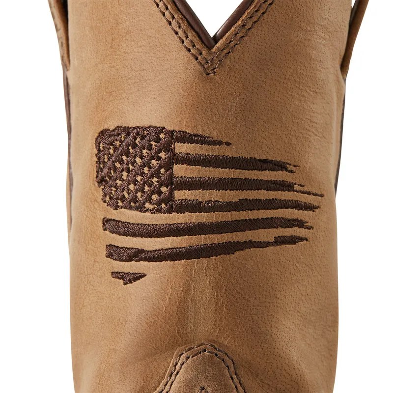 'Ariat' Youth Patriot 2.0 Square Toe - Homestead Brown