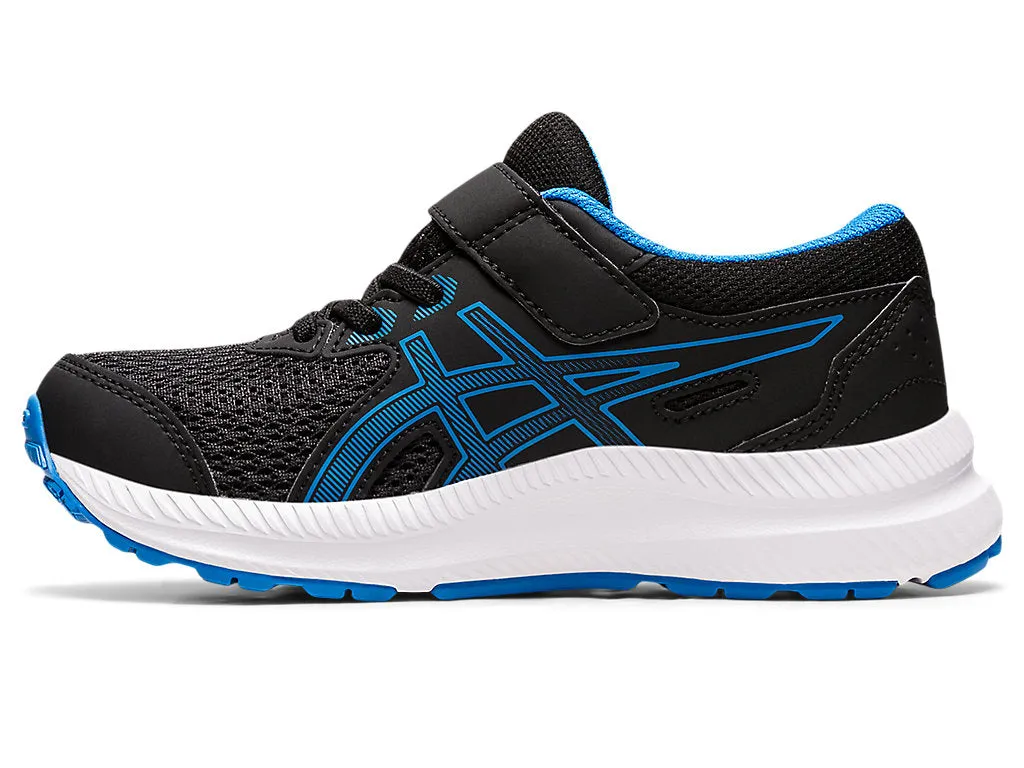 ASICS Contend 8 PS - Kids - Black/Electric Blue