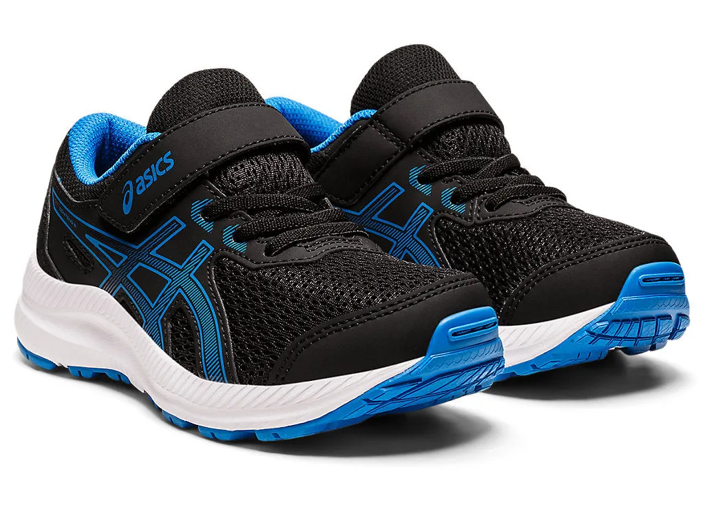 ASICS Contend 8 PS - Kids - Black/Electric Blue