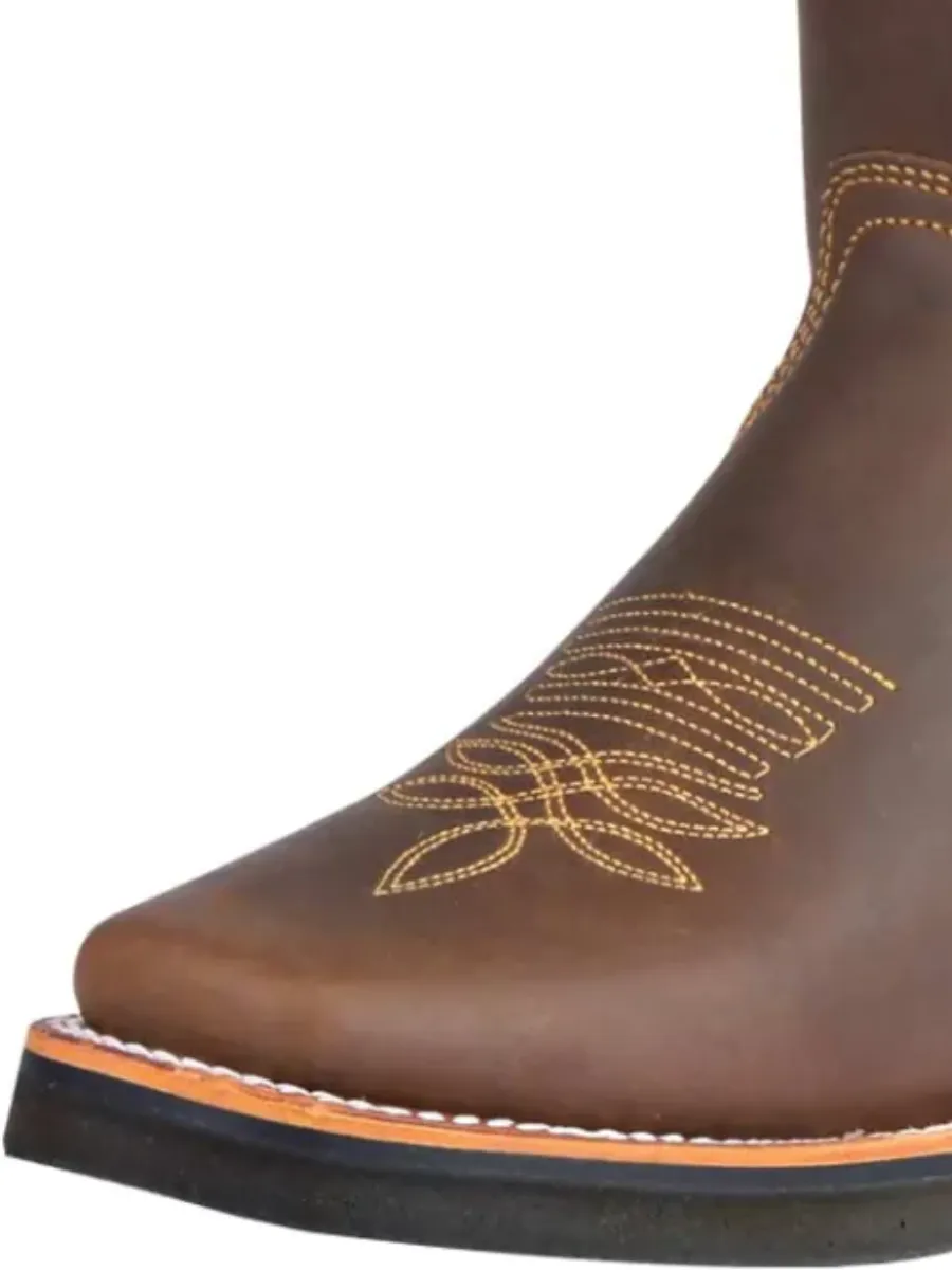 Botas Vaqueras Rodeo Clasicas de Piel Genuina para Hombre 'El General' - ID: 40948