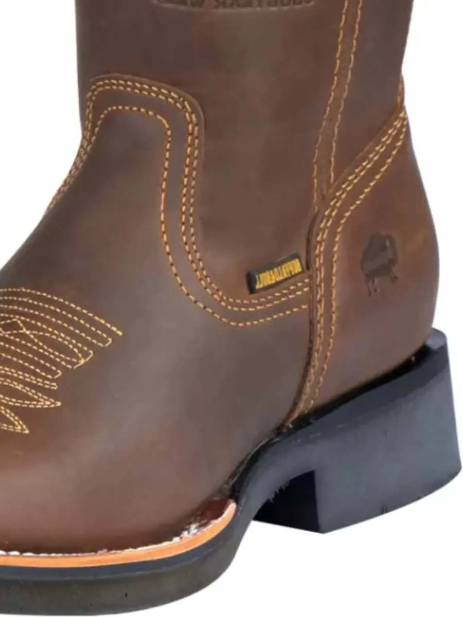 Botas Vaqueras Rodeo Clasicas de Piel Genuina para Hombre 'El General' - ID: 40948