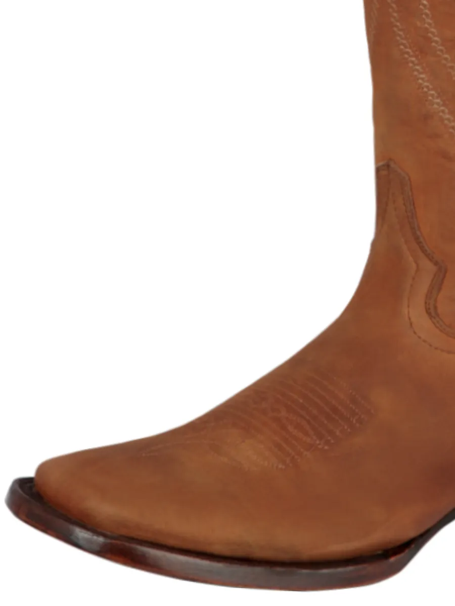 Botas Vaqueras Rodeo Clasicas de Piel Genuina para Hombre 'El General' - ID: 44658