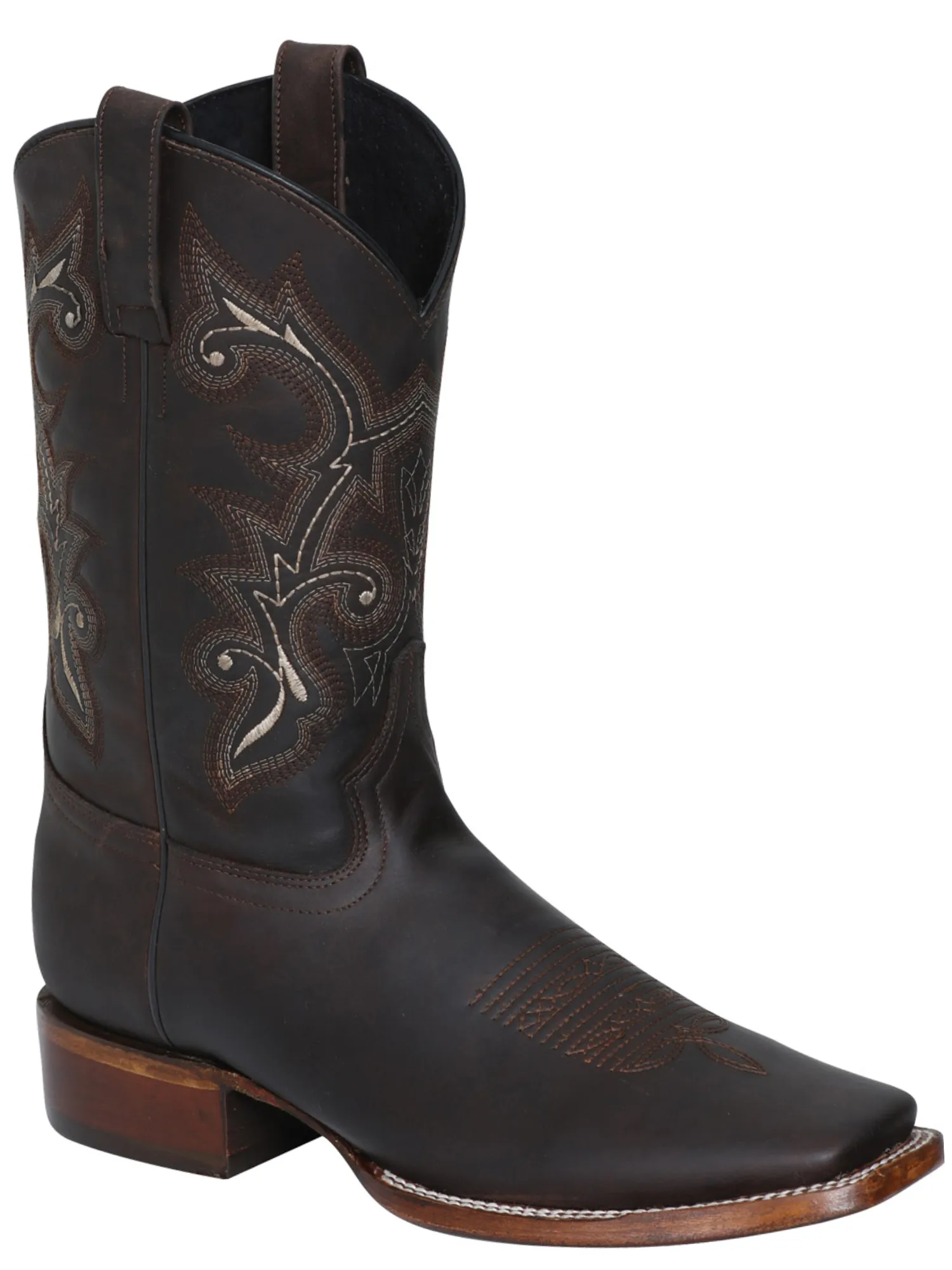 Botas Vaqueras Rodeo Clasicas de Piel Genuina para Hombre 'El Señor de los Cielos' - ID: 124067