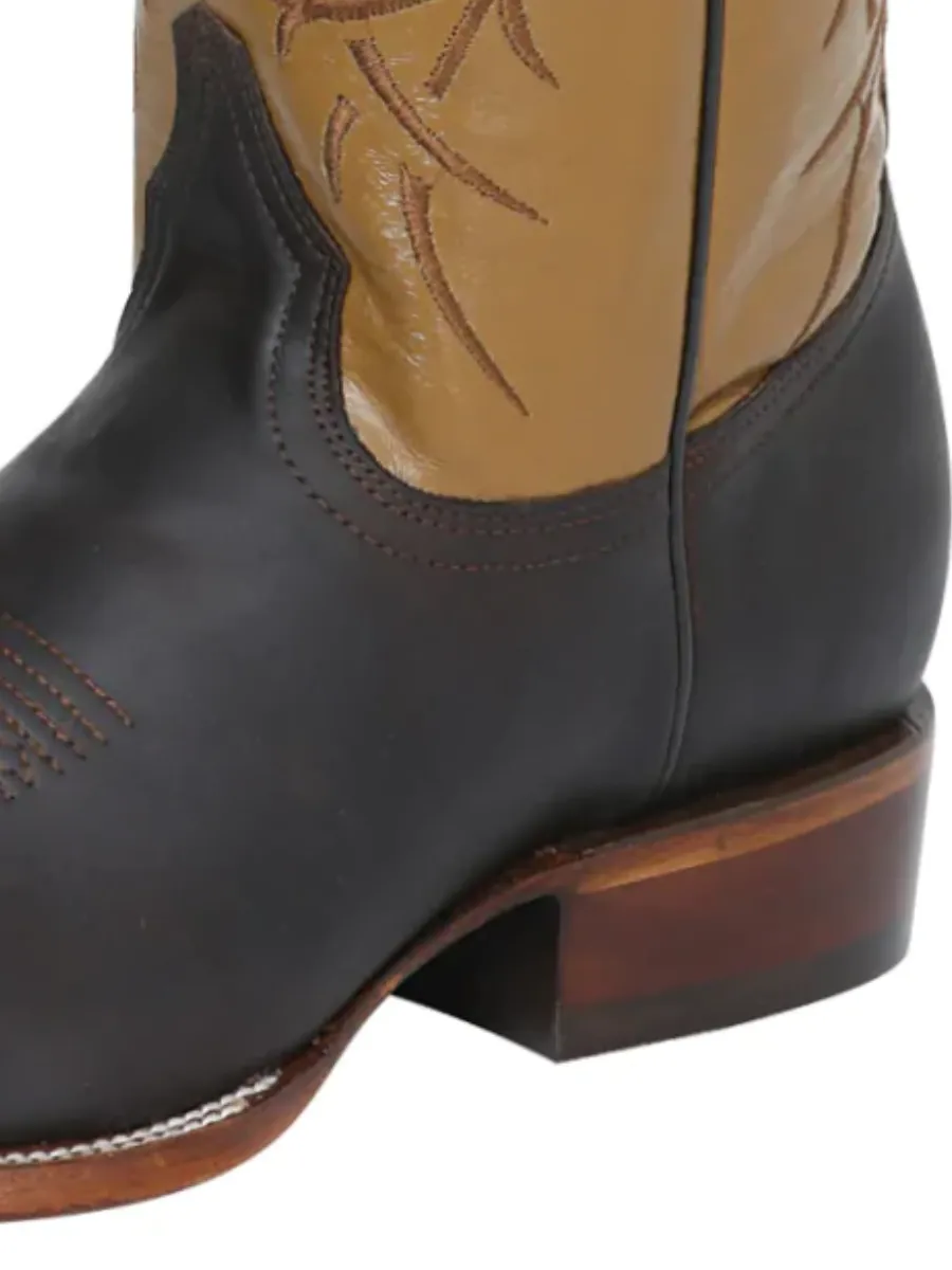 Botas Vaqueras Rodeo Clasicas de Piel Genuina para Hombre 'El Señor de los Cielos' - ID: 124070