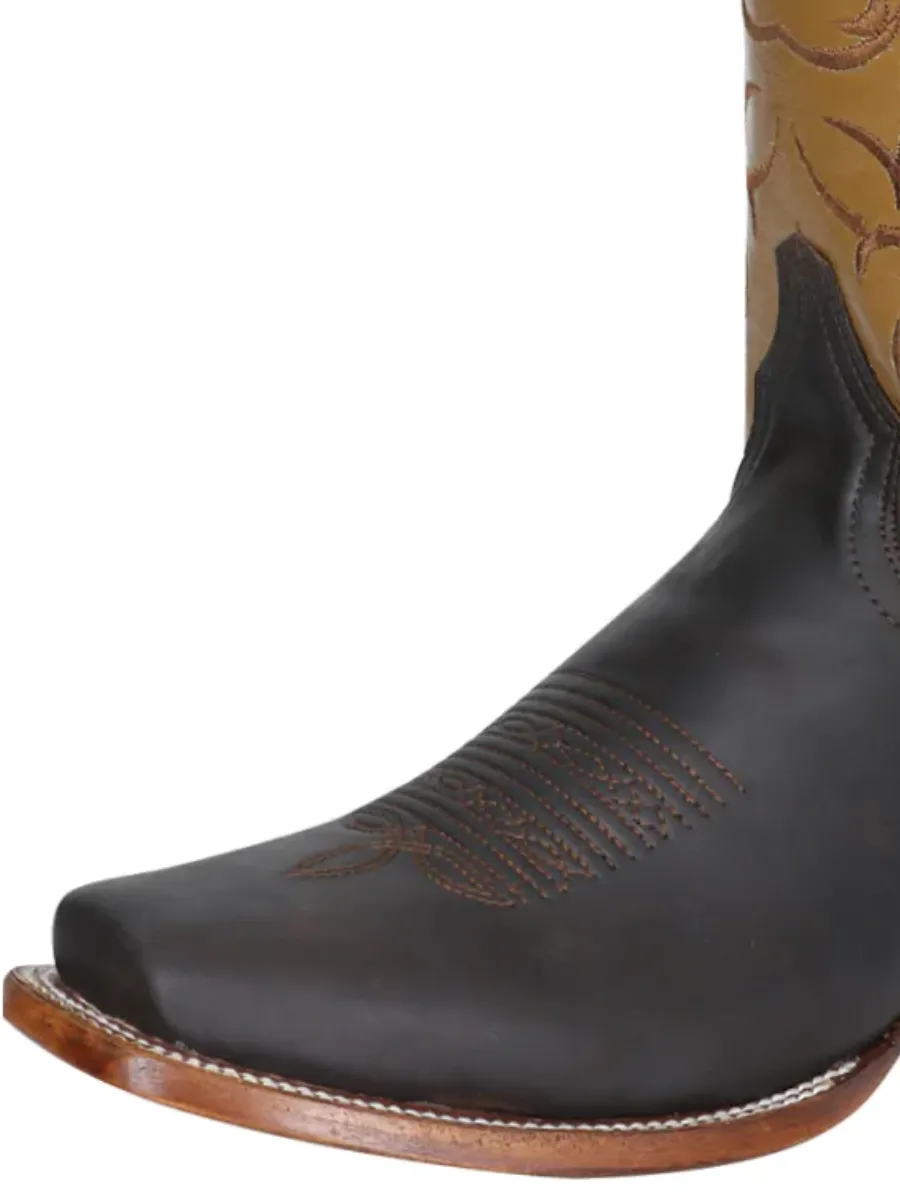 Botas Vaqueras Rodeo Clasicas de Piel Genuina para Hombre 'El Señor de los Cielos' - ID: 124070