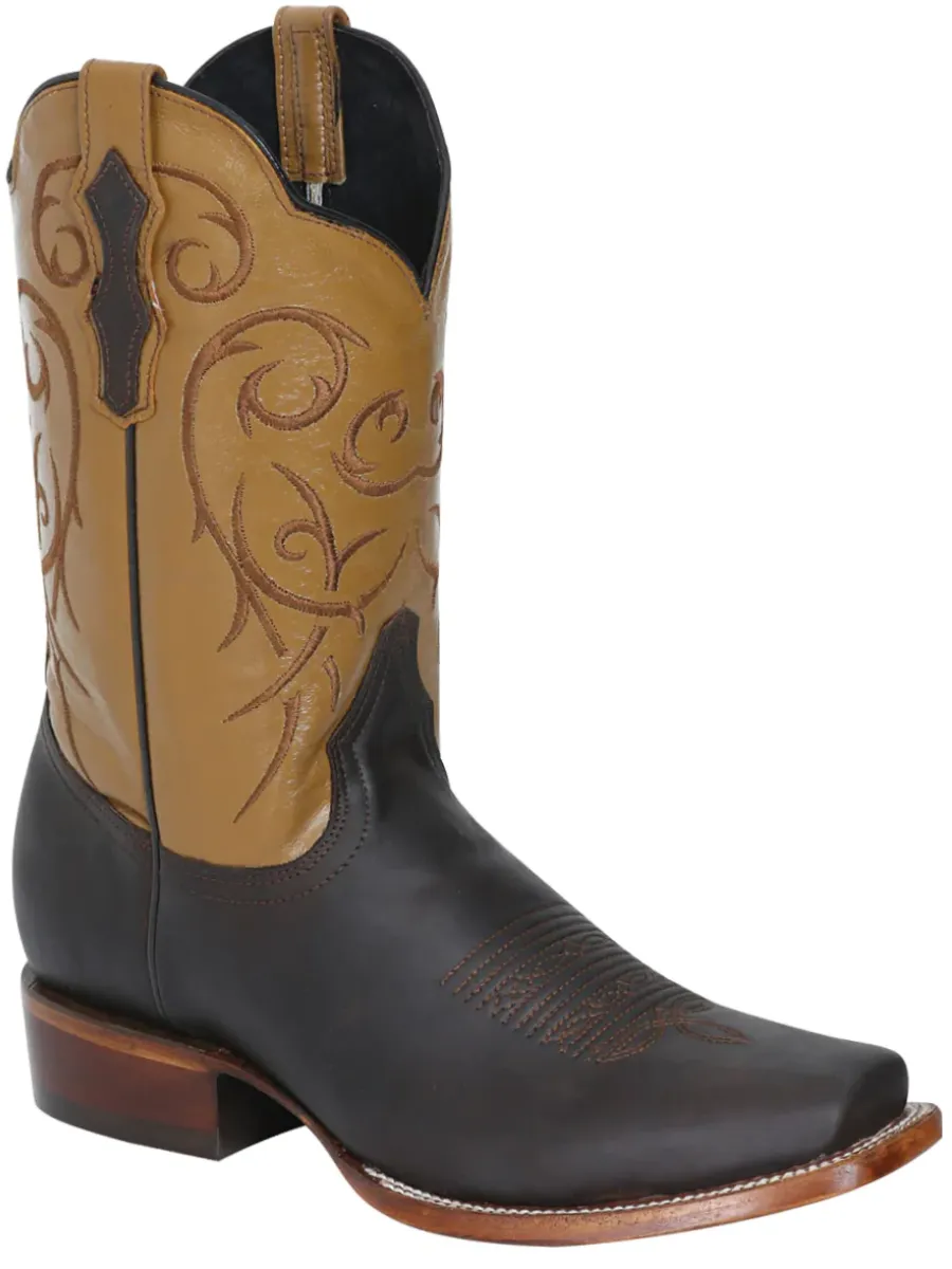 Botas Vaqueras Rodeo Clasicas de Piel Genuina para Hombre 'El Señor de los Cielos' - ID: 124070