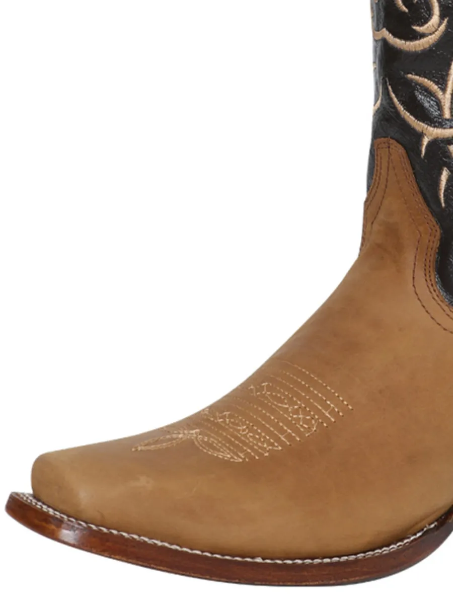 Botas Vaqueras Rodeo Clasicas de Piel Genuina para Hombre 'El Señor de los Cielos' - ID: 124072