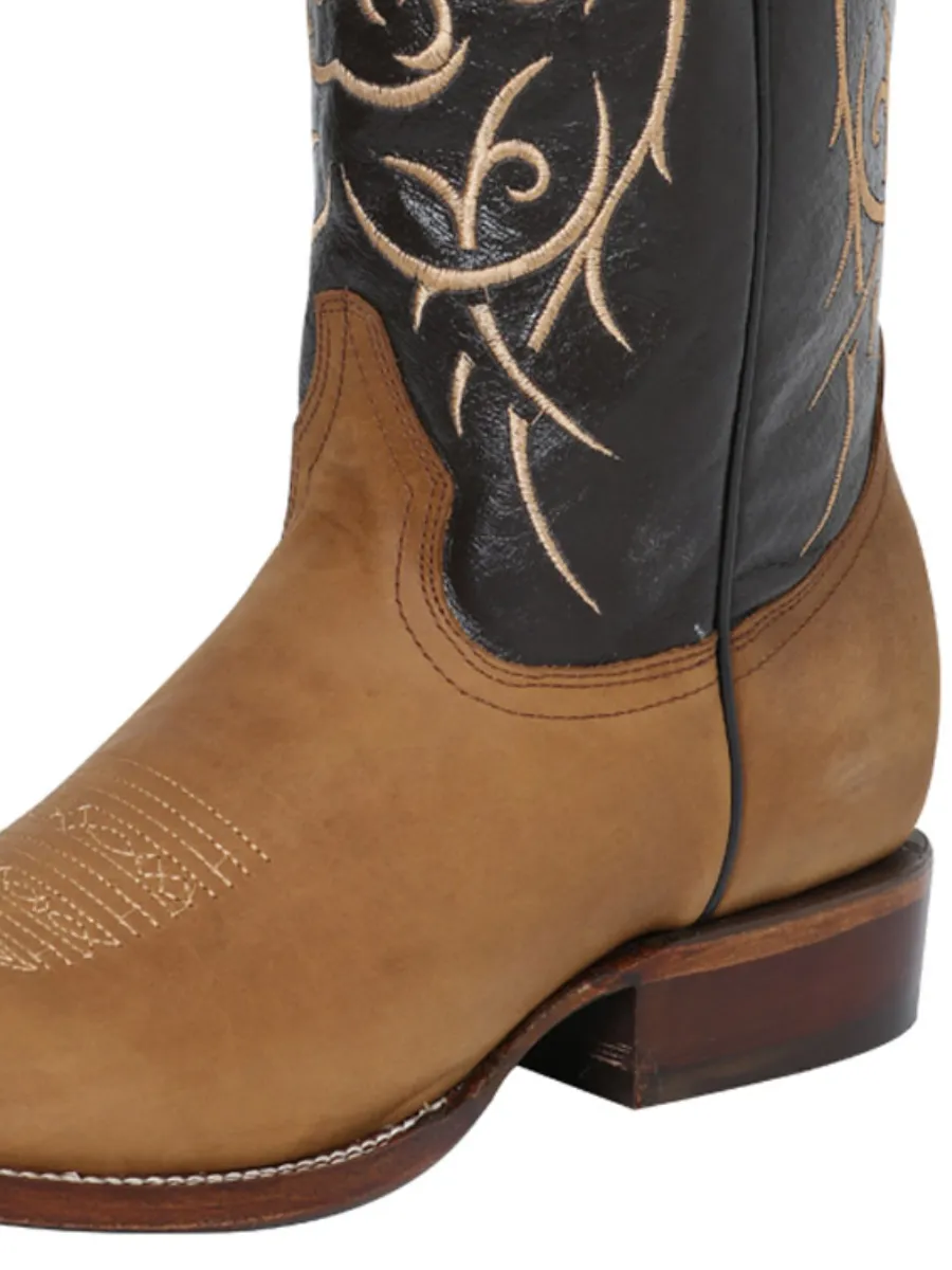 Botas Vaqueras Rodeo Clasicas de Piel Genuina para Hombre 'El Señor de los Cielos' - ID: 124072