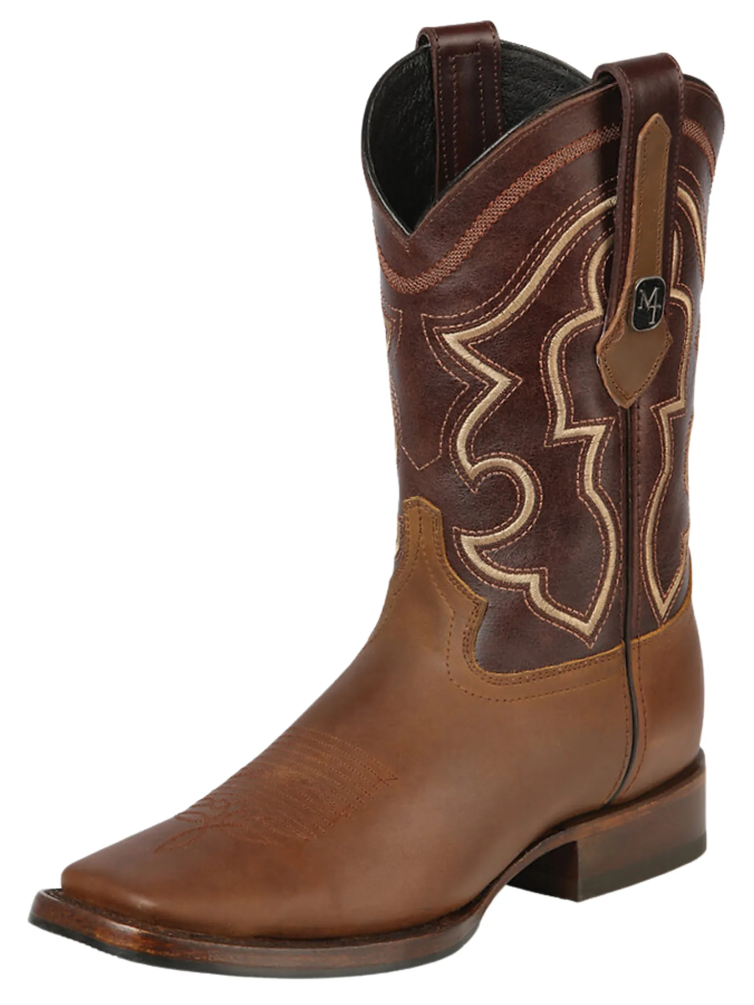 Botas Vaqueras Rodeo Clasicas de Piel Genuina para Hombre 'Montero' - ID: 51438