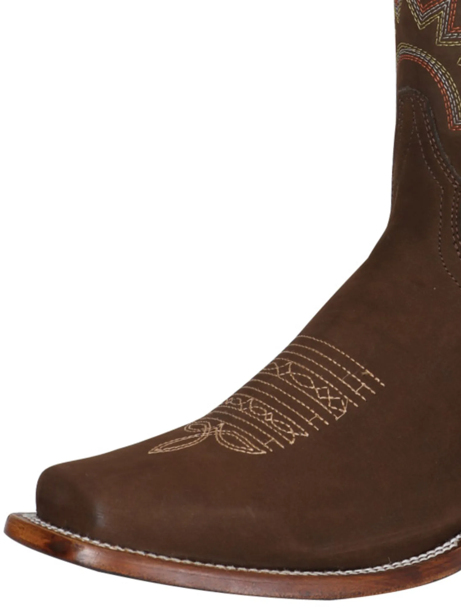 Botas Vaqueras Rodeo Clasicas de Piel Nobuck para Hombre 'El Señor de los Cielos' - ID: 124065