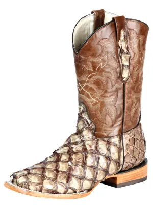 Botas Vaqueras Rodeo Exoticas de Monster Fish Original para Hombre '100 Años' - ID: 44114