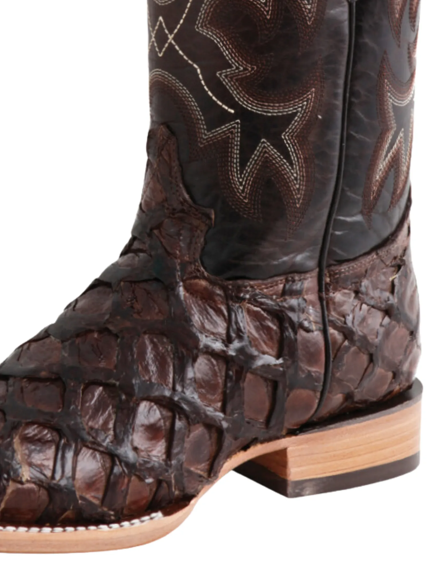 Botas Vaqueras Rodeo Exoticas de Monster Fish Original para Hombre '100 Años' - ID: 44116