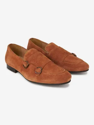 Buckles Detailed Lightweight Leather Loafers