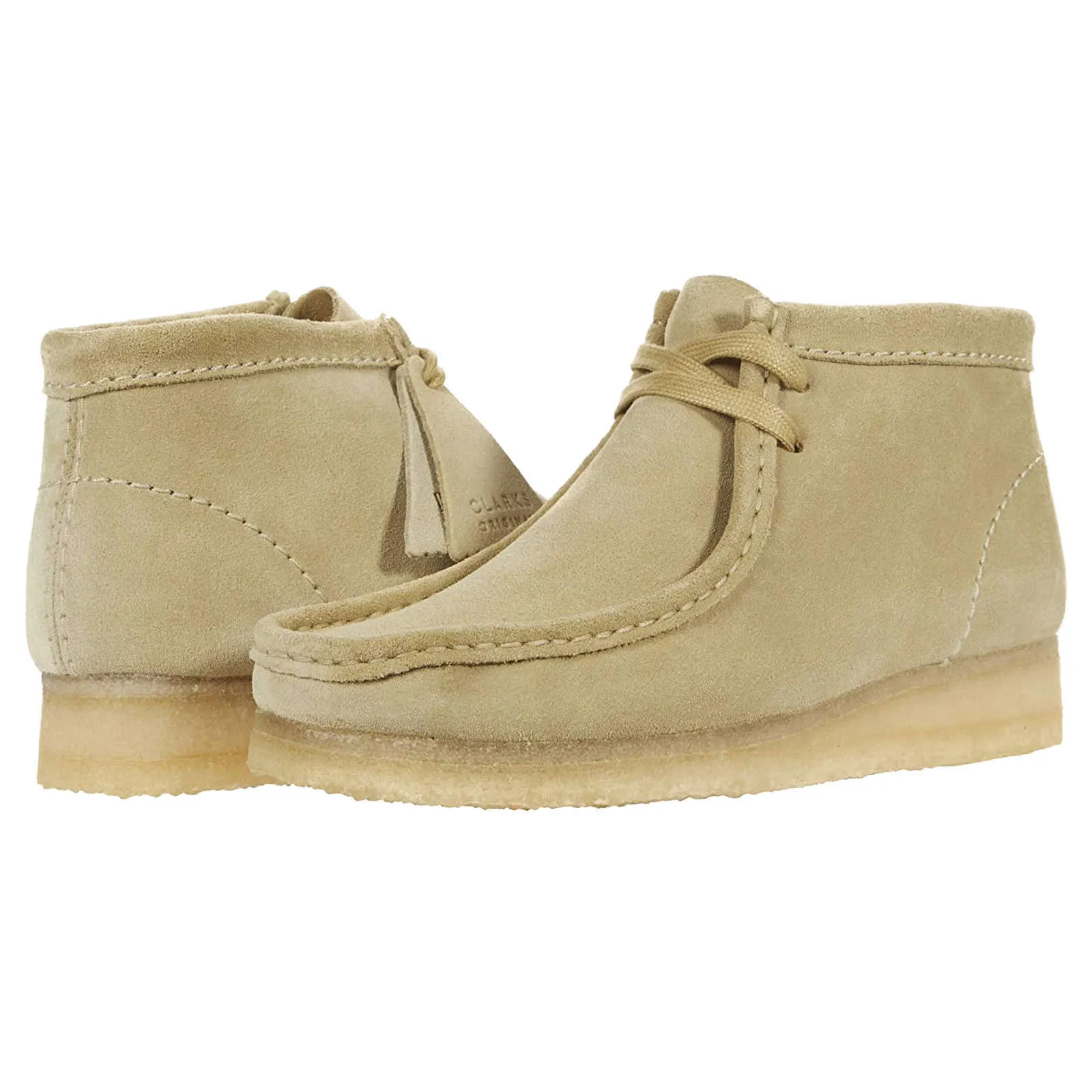 Clarks Originals Women's Boots Wallabee Boot. Casual Lace-Up Moccasins Suede - UK 5.5