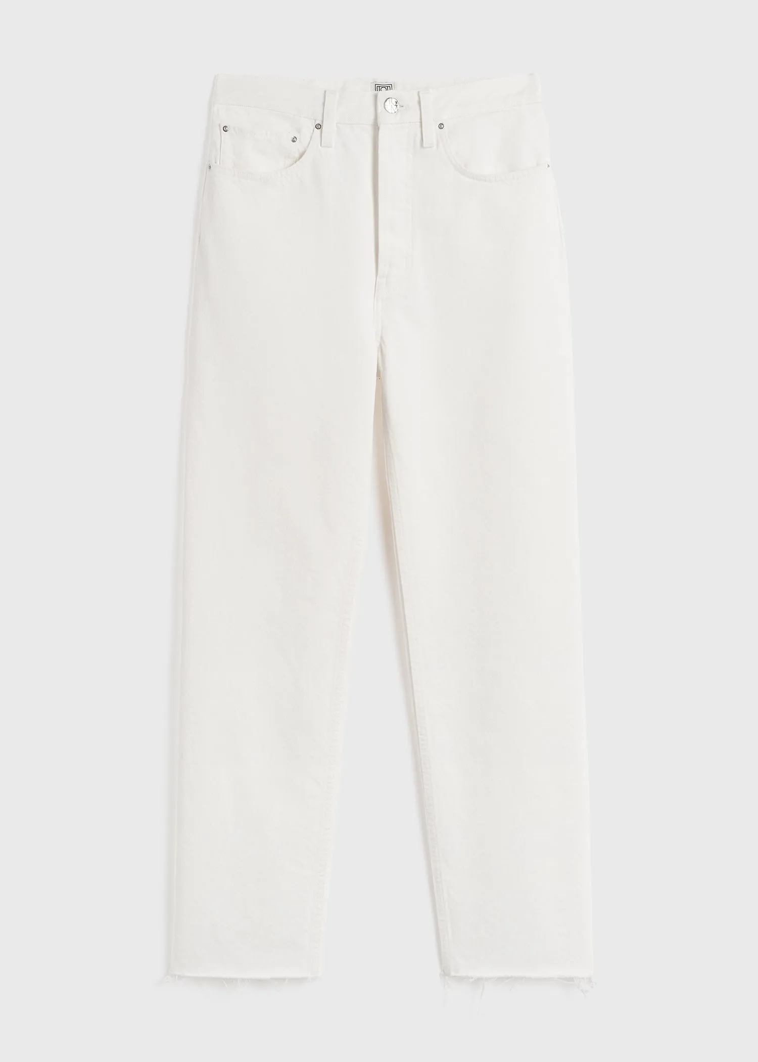 Classic cut denim off-white