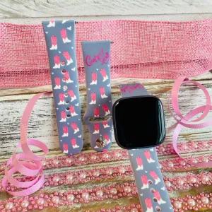 Country Girl Print Silicone Band For Fitbit Versa 1/2