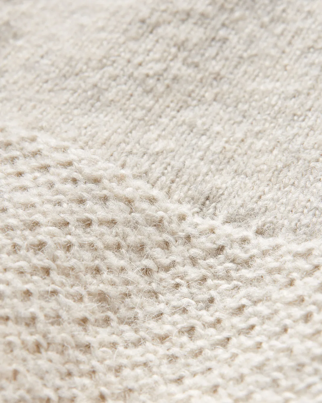 Cove Recycled Knitted Jumper - Off White