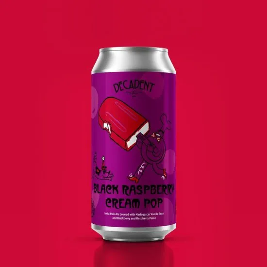 Decadent Black Raspberry Cream Pop Can 473ml　デカダント ブラック ラズベリー クリーム ポップ