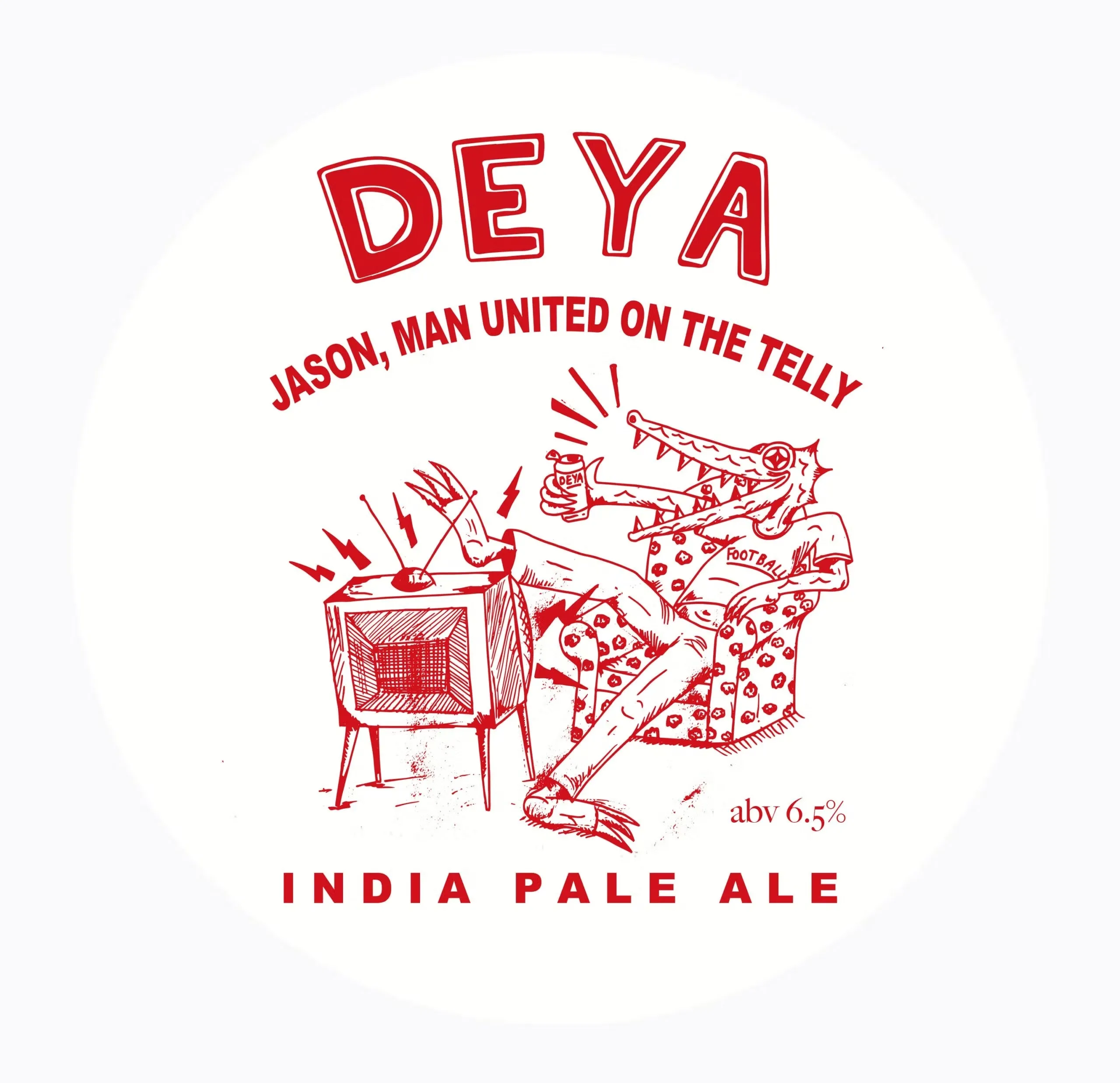 DEYA Jason, Man United On The Telly Can 500ml　ダイア ジェイソンマン ユナイテッド オンザ テリー