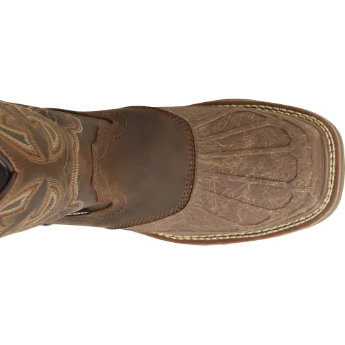 Double H Men's Carlos 13" Comp Toe WP Western Work Boot- Brown- DH5149