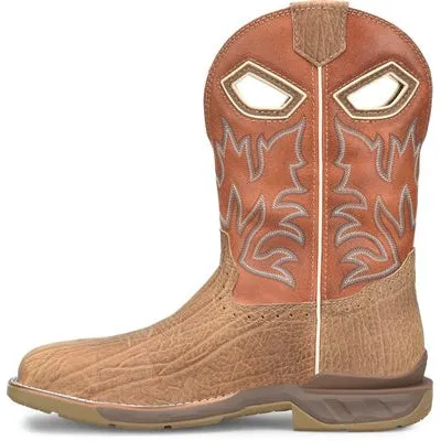 Double H Men's Phantom Rider  11"  WD SQ Comp Toe Roper Work Boot -Brown- DH5377