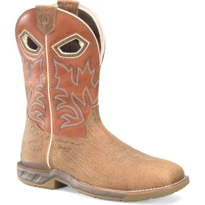 Double H Men's Phantom Rider  11"  WD SQ Comp Toe Roper Work Boot -Brown- DH5377