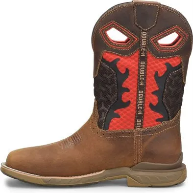 Double H Men's Phantom Rider Purge 11" WP Comp Toe Roper Work Boot -Brown- DH5391