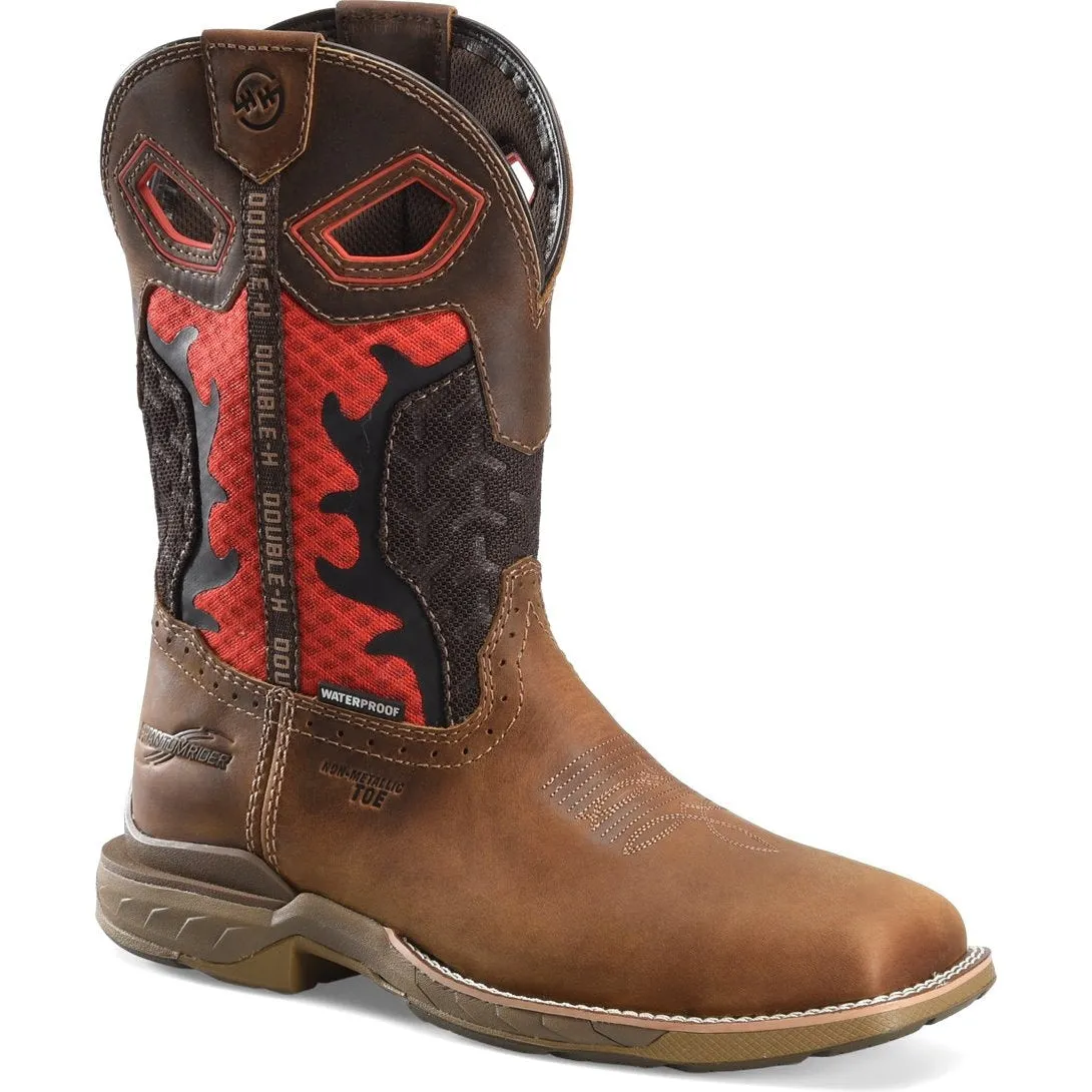 Double H Men's Phantom Rider Purge 11" WP Comp Toe Roper Work Boot -Brown- DH5391