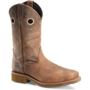 Double H Men's Roy 12" Comp Toe WP Western Work Boot - Brown - DH5246