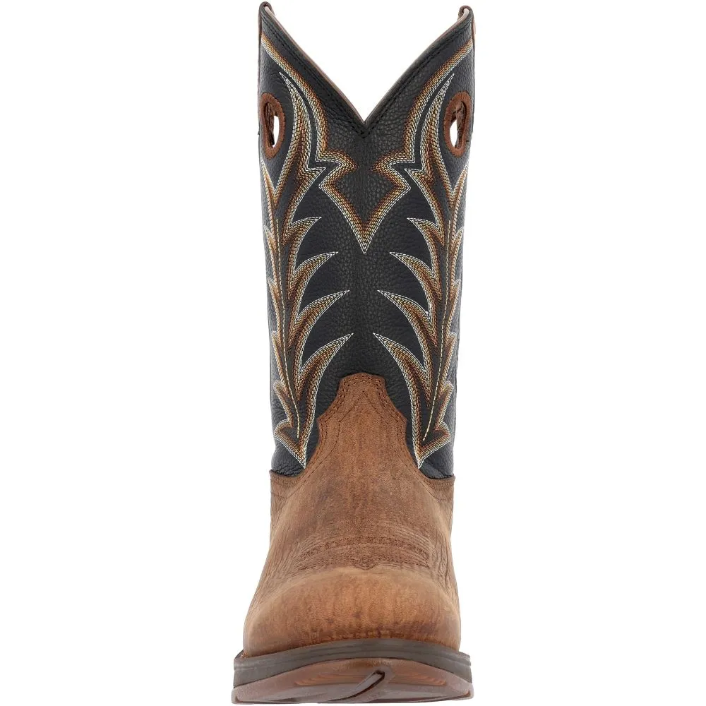 'Durango' Men's 12" Rebel Western Round Toe - Oak Bark / Midnight