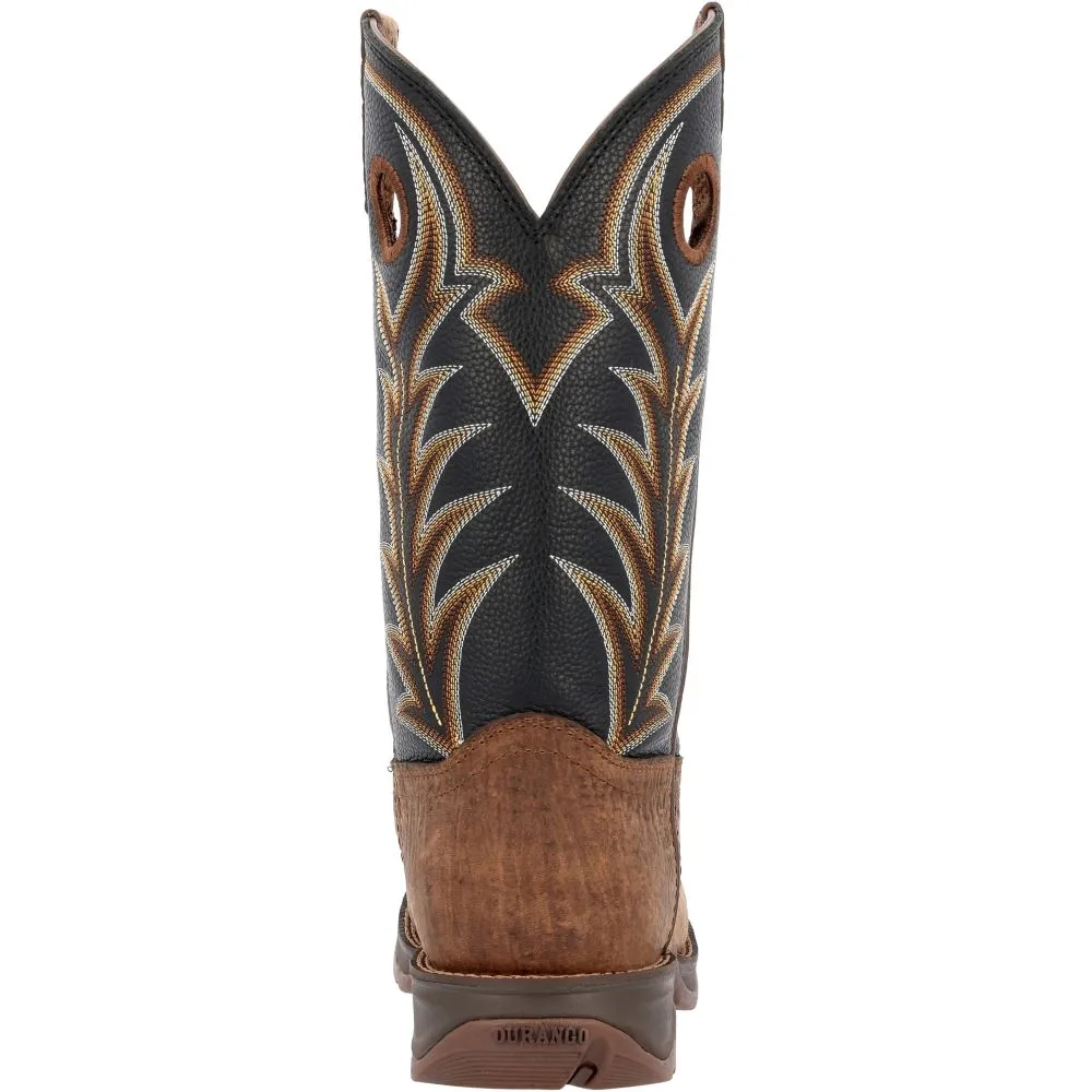 'Durango' Men's 12" Rebel Western Round Toe - Oak Bark / Midnight